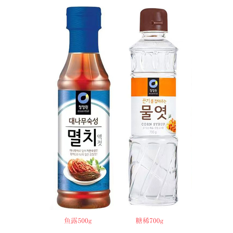 韩国原装进口清净园糖稀韩式鱼露酸甜浓缩调味汁拌菜食用料