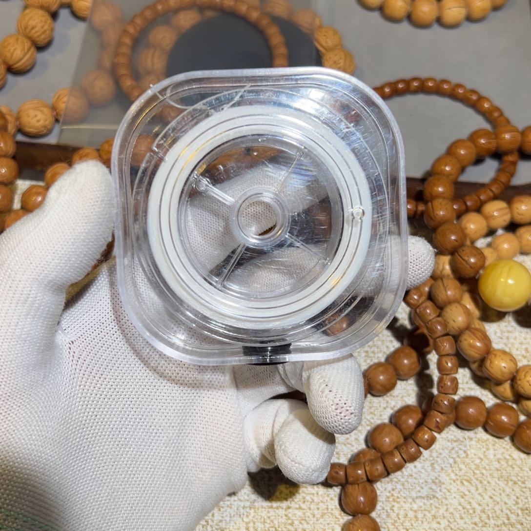 桃核吊坠余*扁丝弹力线