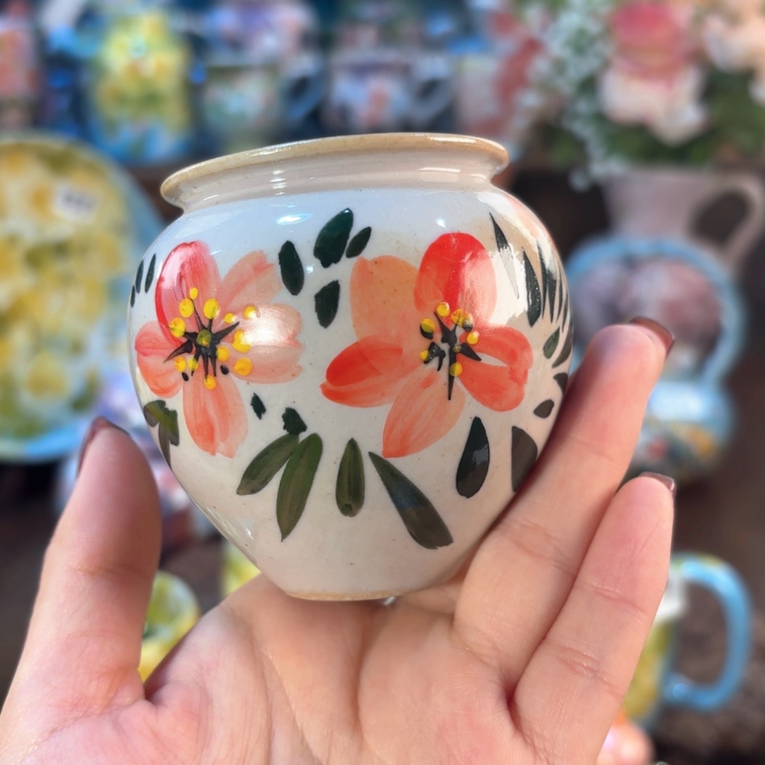 景德镇手绘高温釉下彩陶瓷茶具