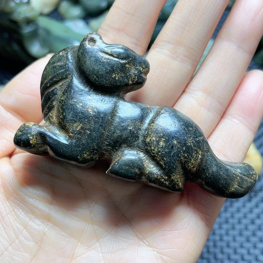 白玉菩提吊坠摆件