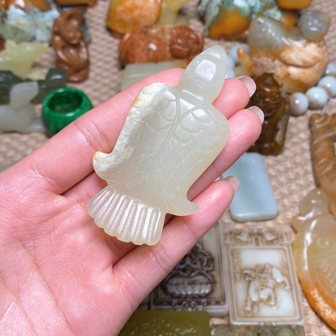 白玉菩提吊坠白玉菩提白玉菩提摆件