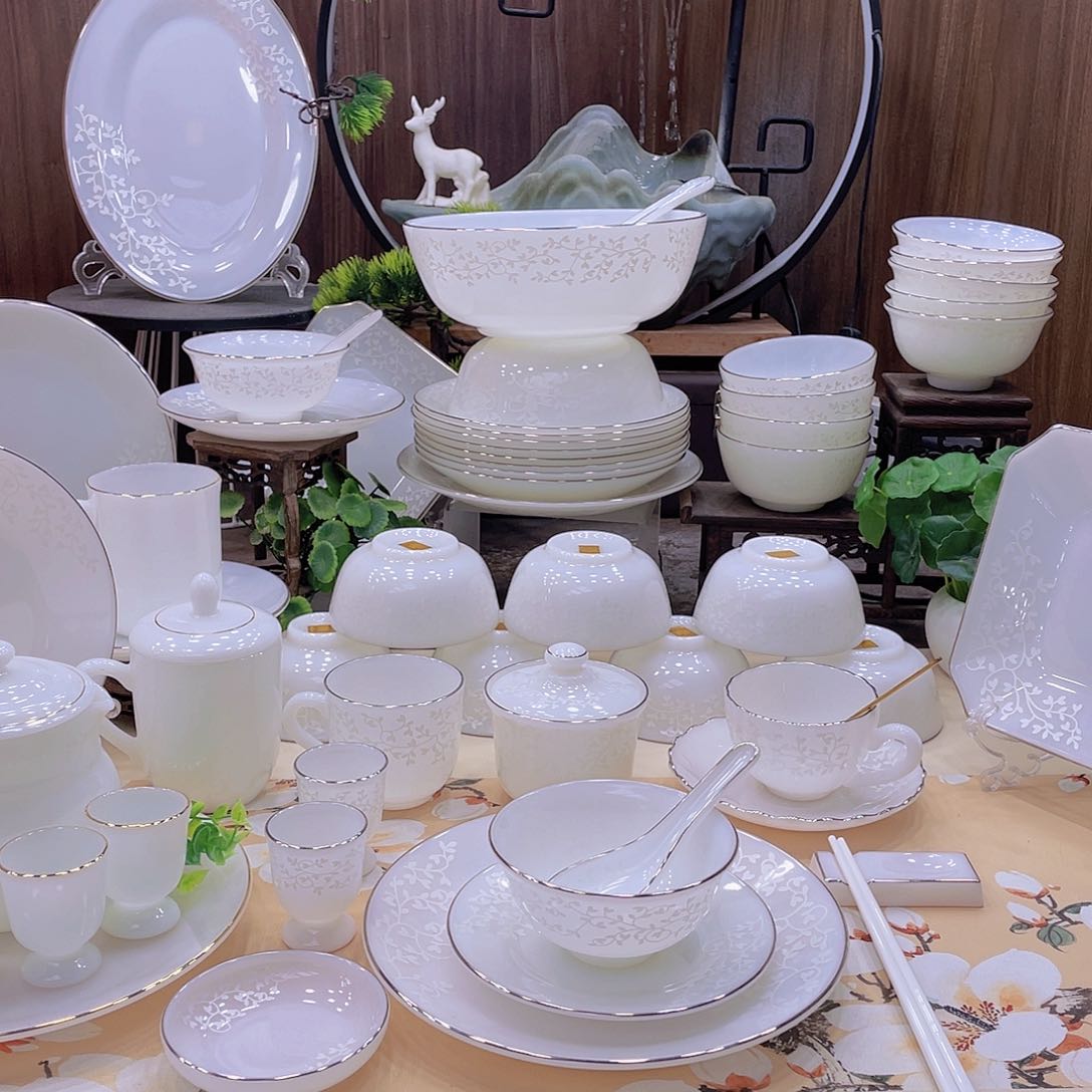 瓷暗香浮动餐具套装