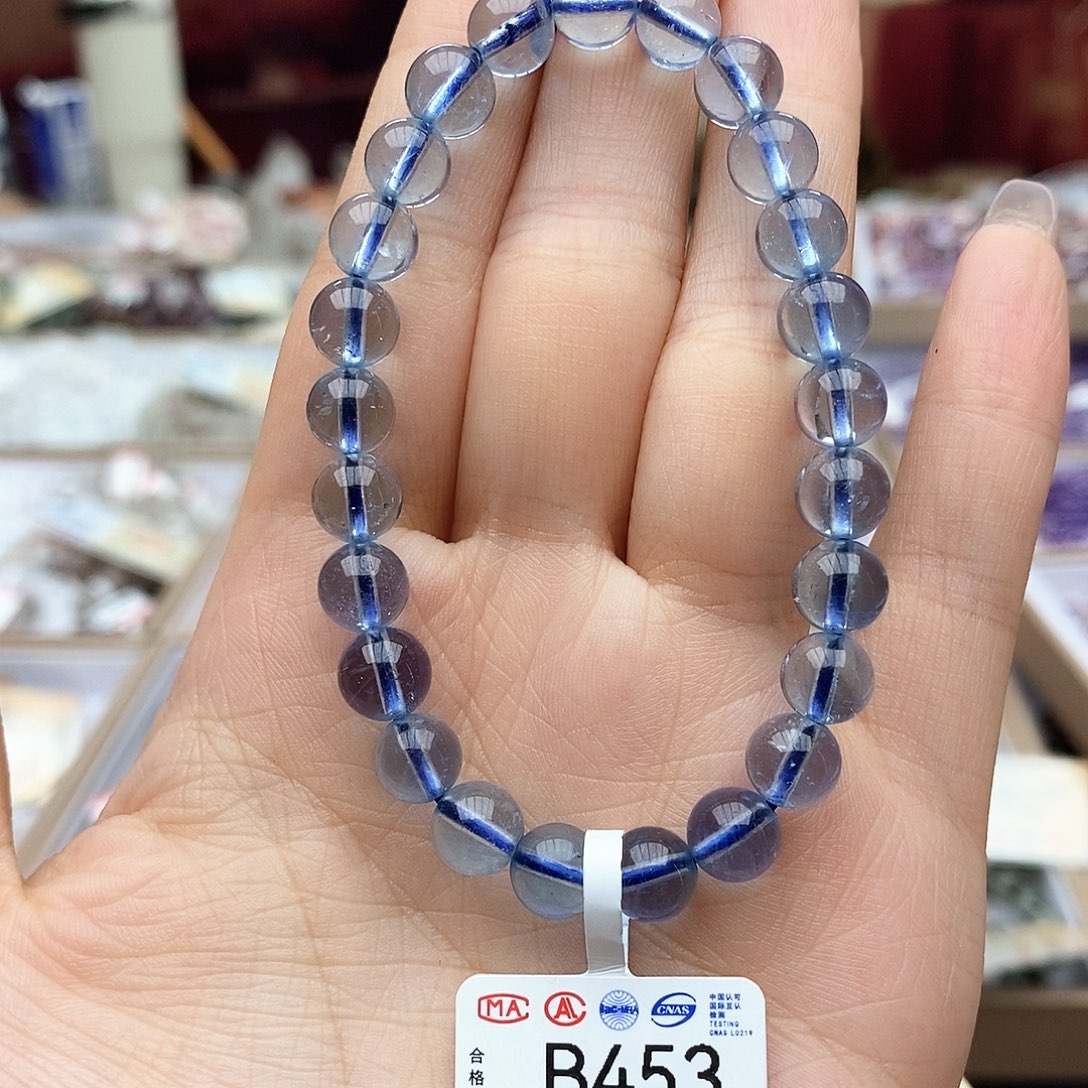 水晶手链未镶嵌B453 海蓝宝