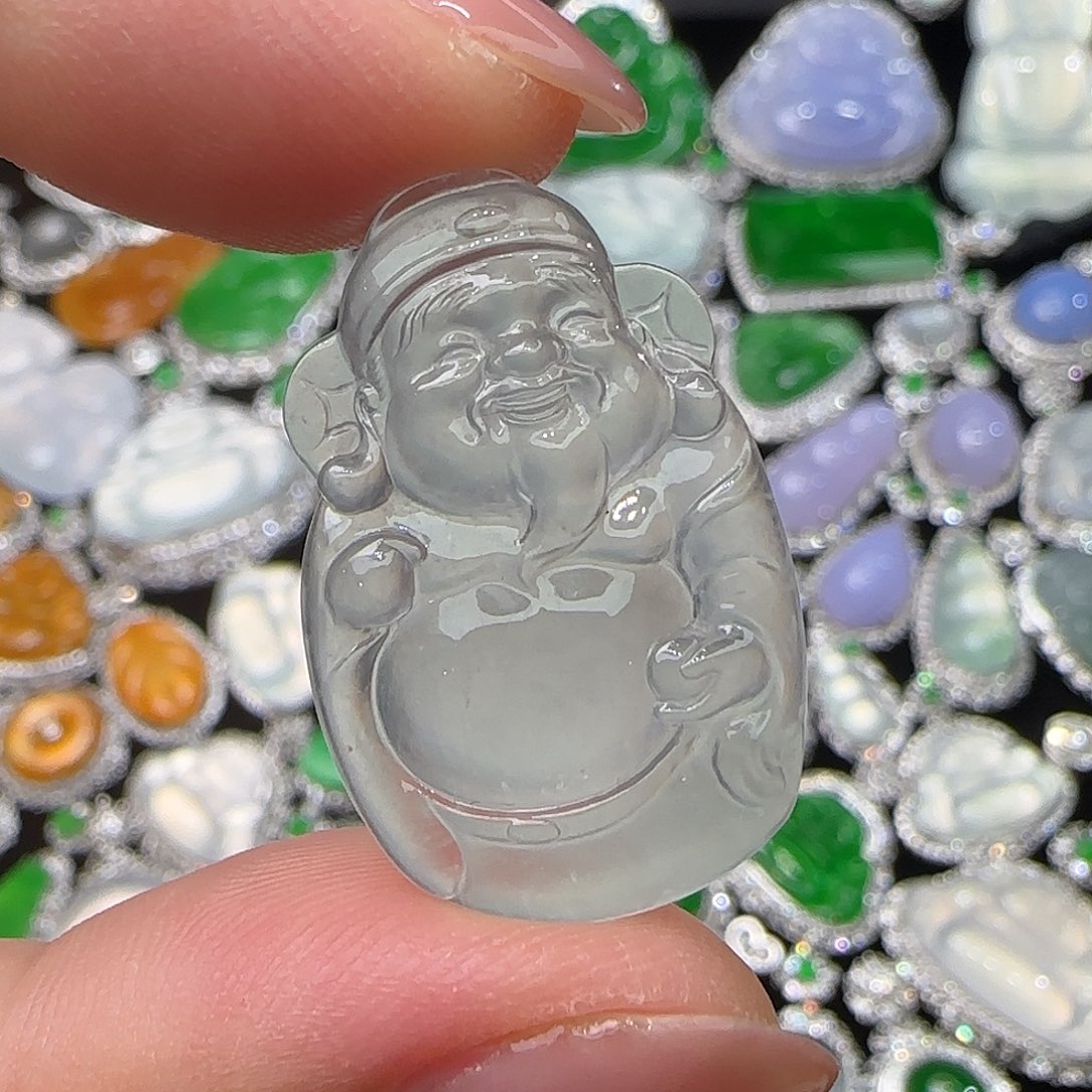 颈饰未镶嵌翡翠天然翡翠