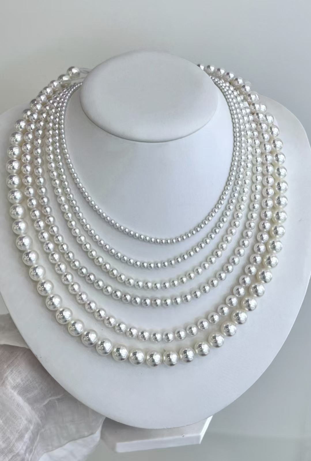 非金属仿珍珠项链  【欣语】珠珠项链暖白高端优雅气质时尚百搭