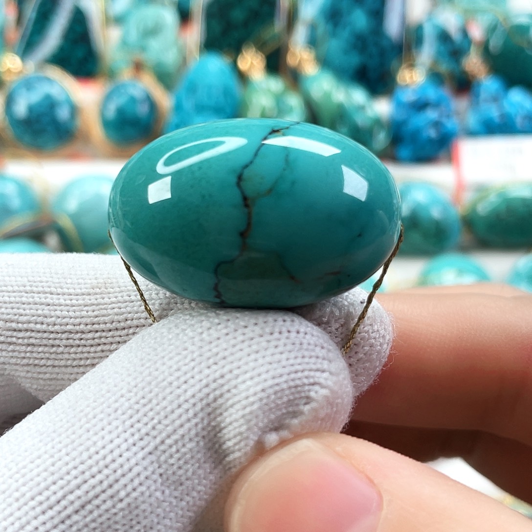 绿松石未镶嵌车挂直径19