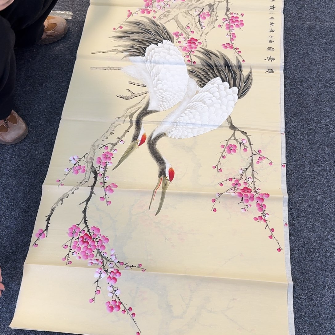 纯手绘国画作品好看四尺