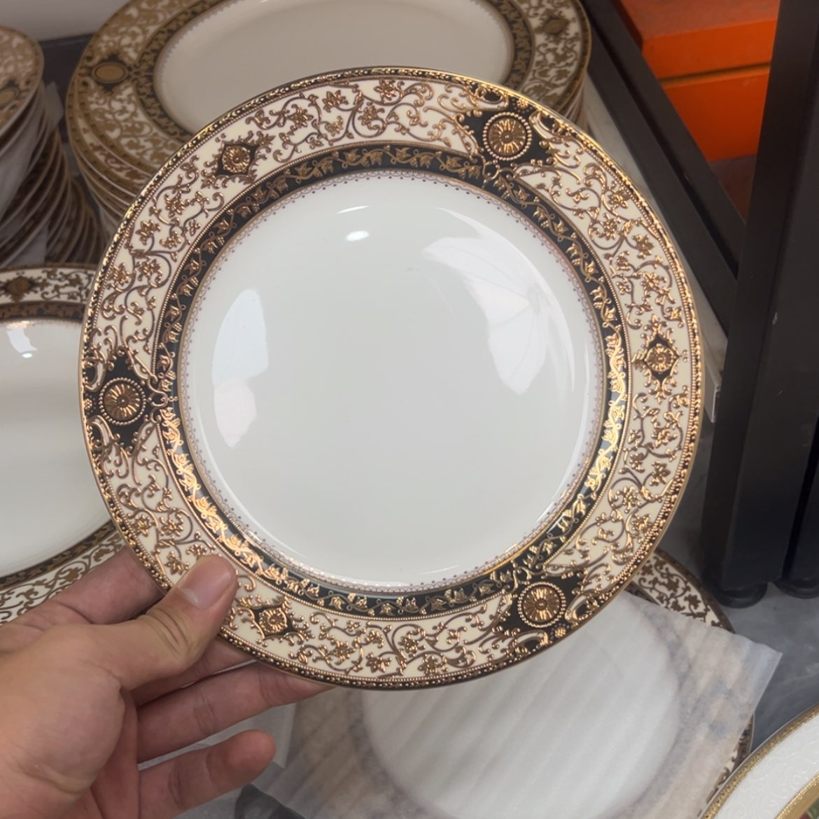 【闪购商品】瓷片8寸平盘两个一单打包价