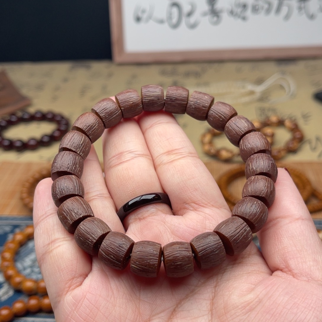 紫金鼠手串实心直切11➕