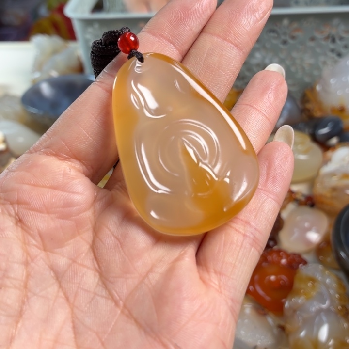 玛瑙/玉髓未镶嵌吊坠(不含链)