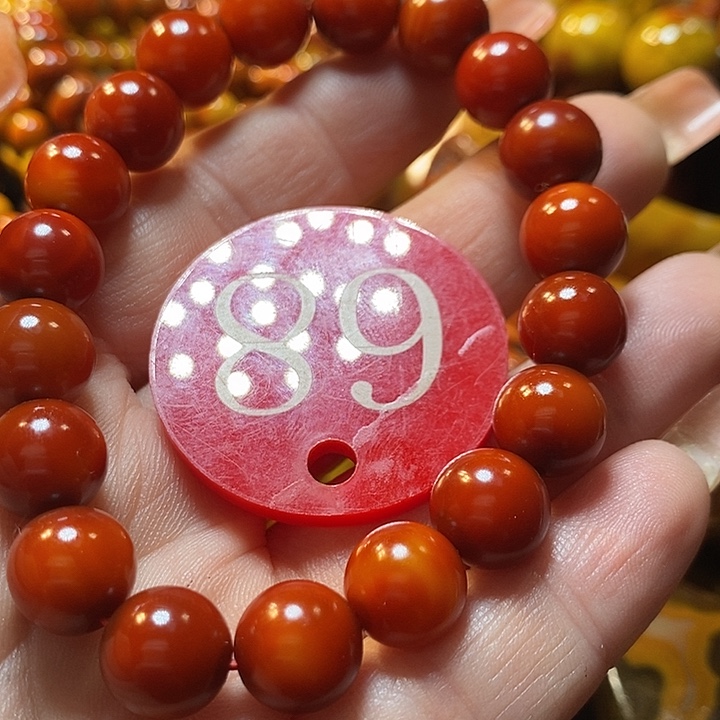 行***心玛瑙/玉髓未镶嵌手链