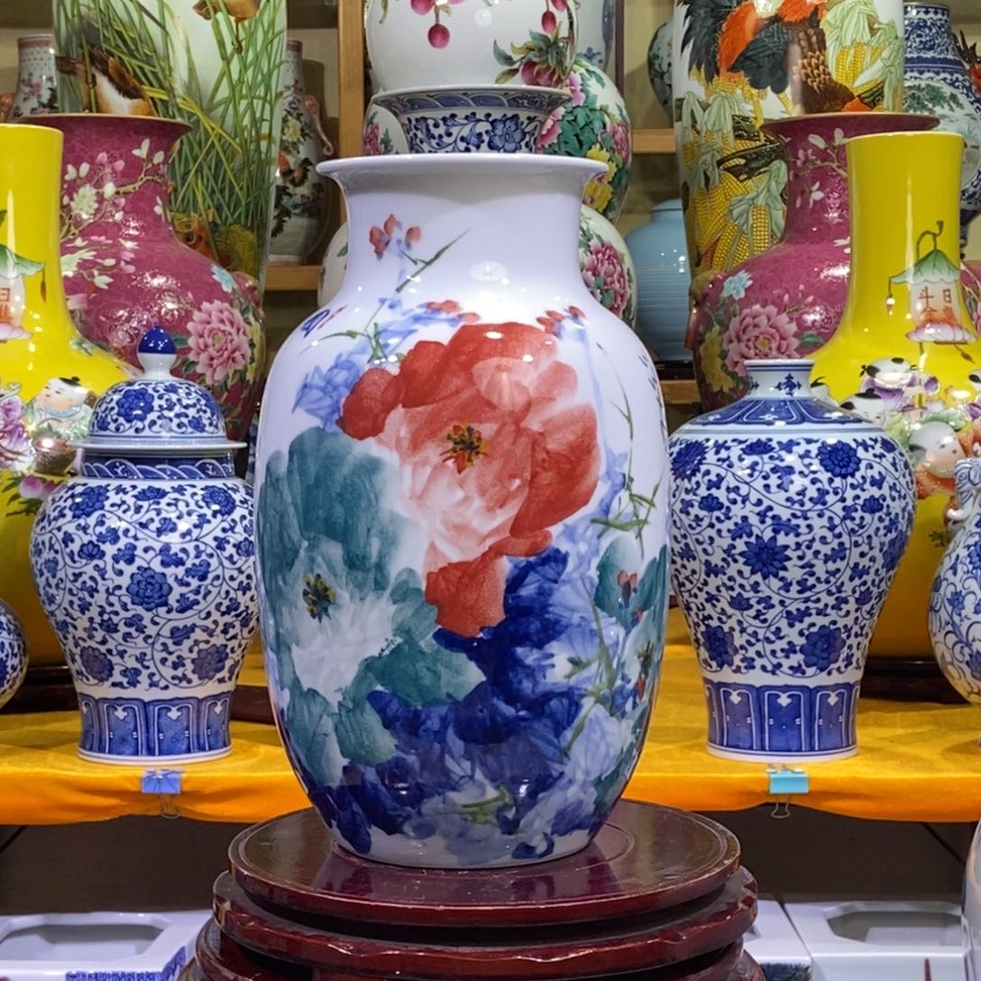 瓶景德镇陶瓷花瓶摆件
