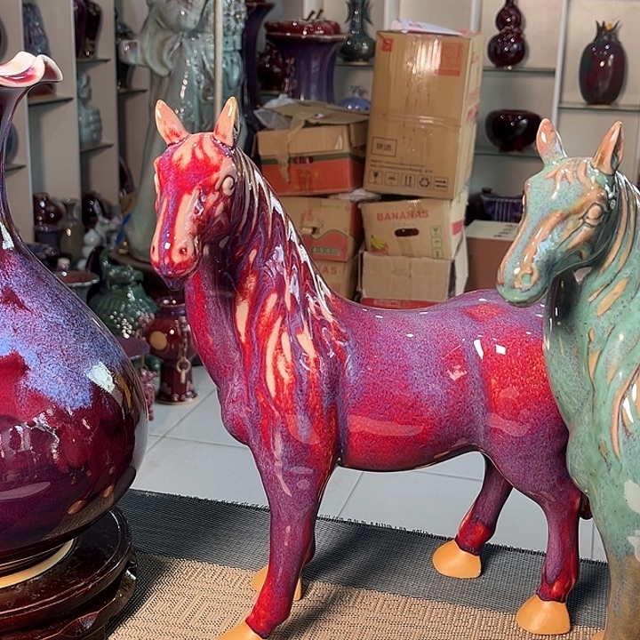 钧瓷瓷片钧瓷钧瓷摆件钧瓷摆件