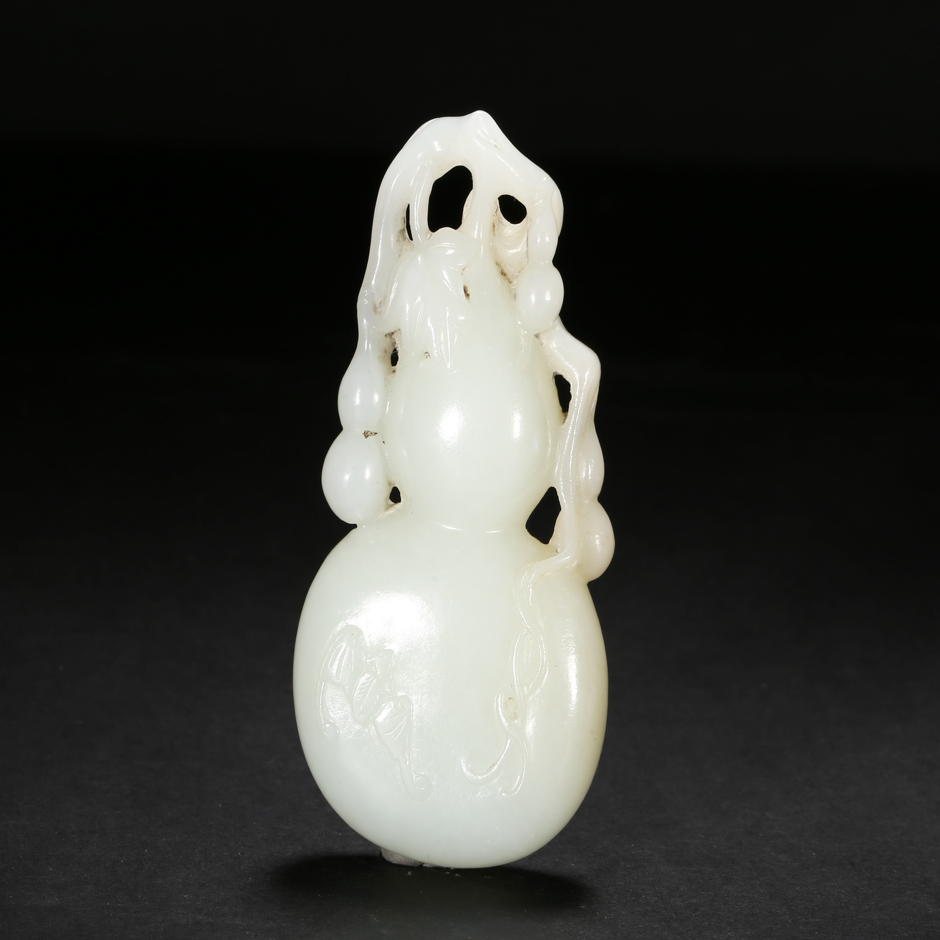 清代*葫芦万代白玉把件/06SBJ4112/和田玉【北京文博】