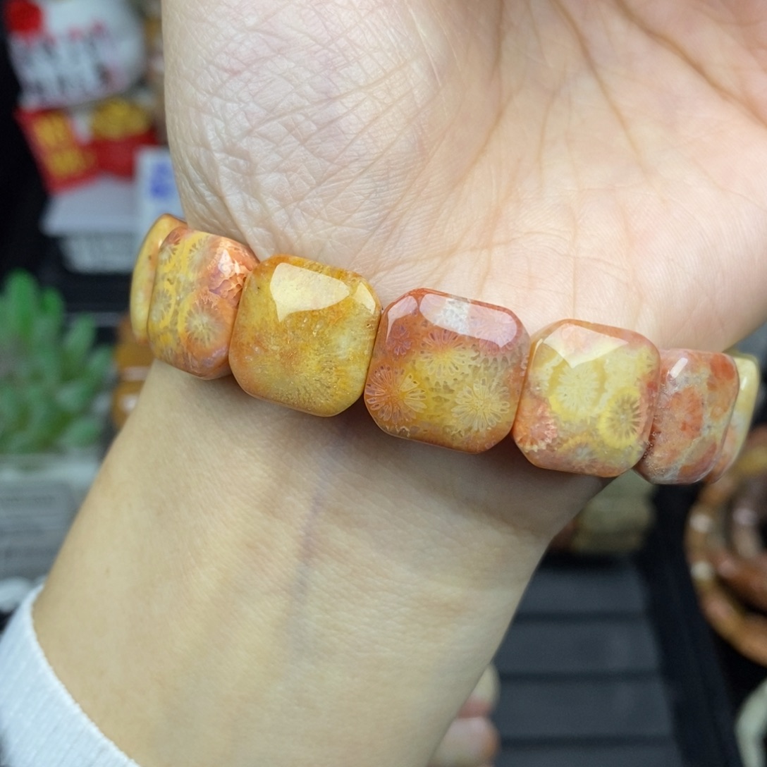 硅化玉未镶嵌手链糖料12