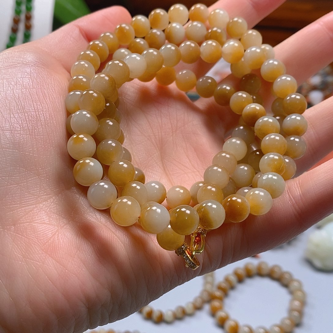 和田玉手串未镶嵌