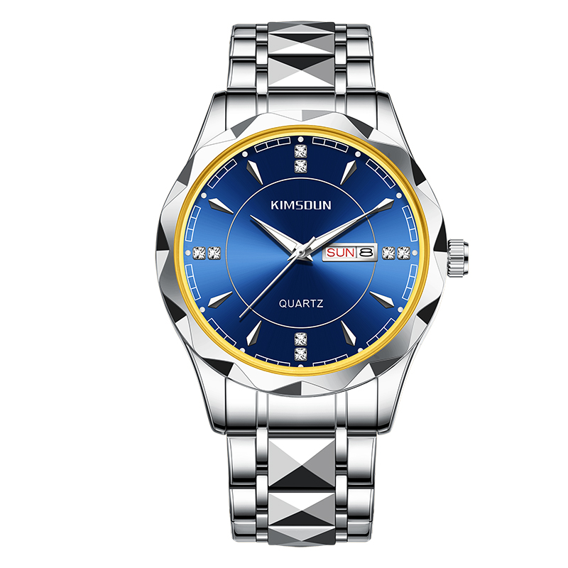 【云仓直发】指挥官腕表时尚蓝面百搭防水夜光简约男士手表K1821B