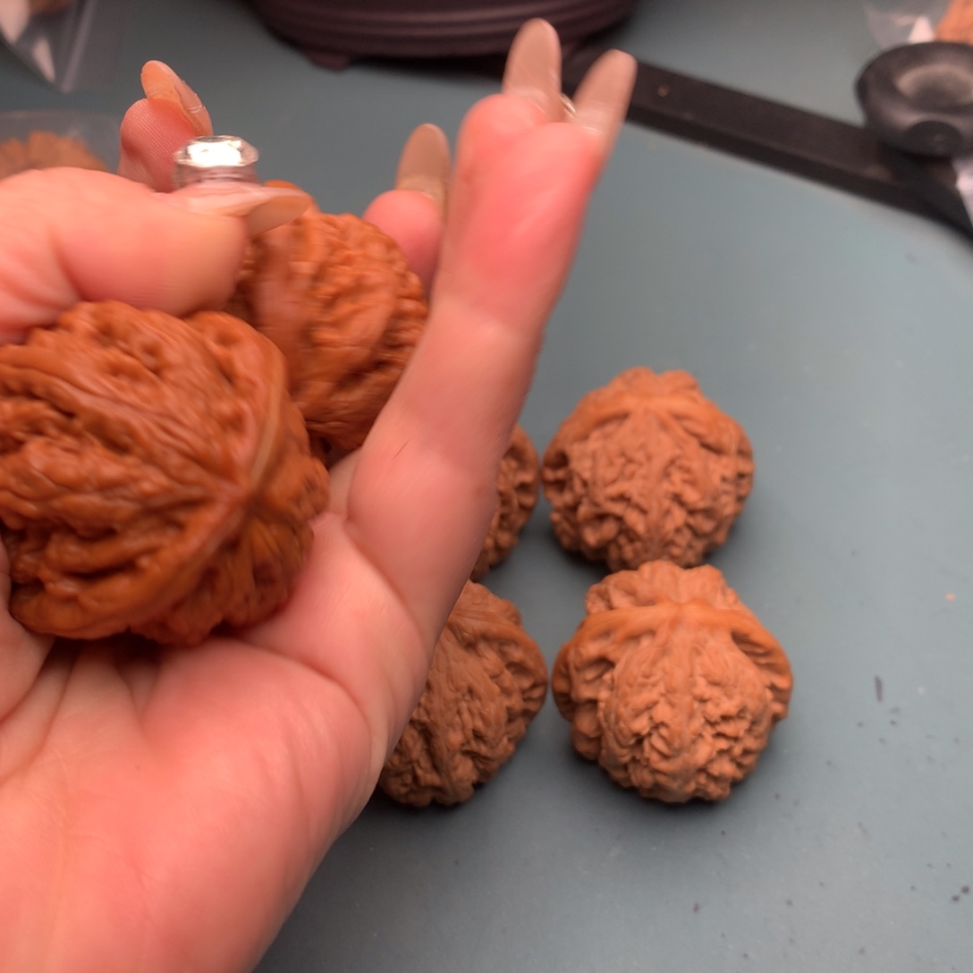 文玩核桃把件粗筋4243