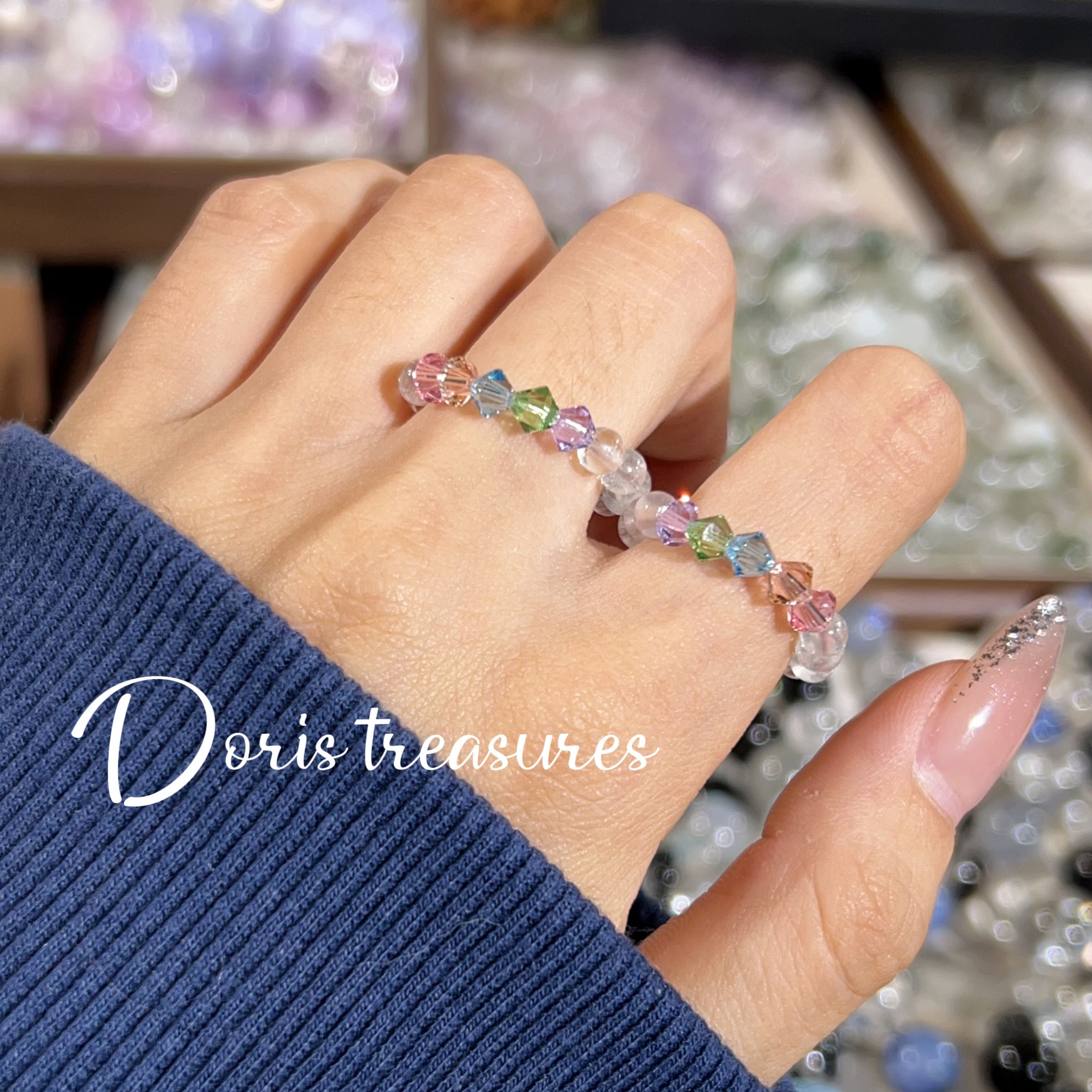 【彩虹戒指】 戒指 精致气质 多样性发颜色微差