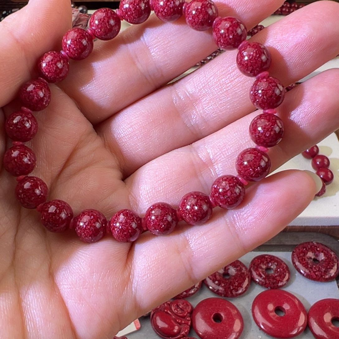 天然辰砂天然晶体卡8-1