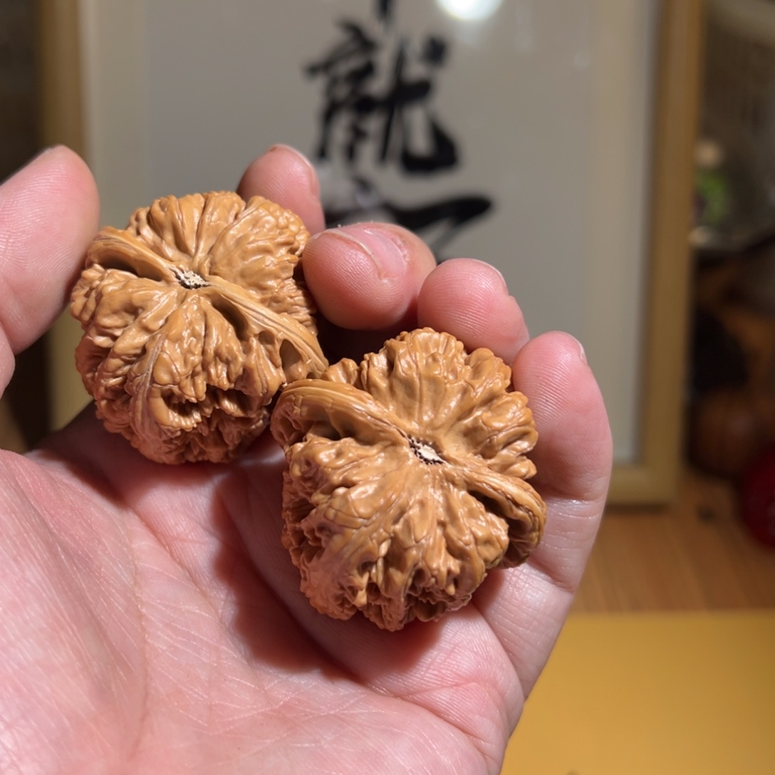 文玩核桃把件大粗筋