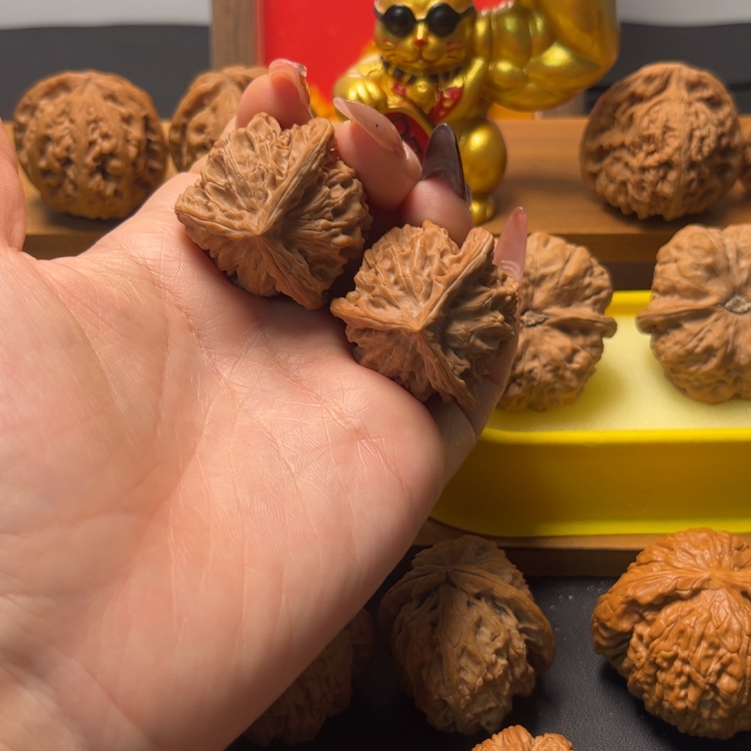 把件文玩核桃盘山三棱37