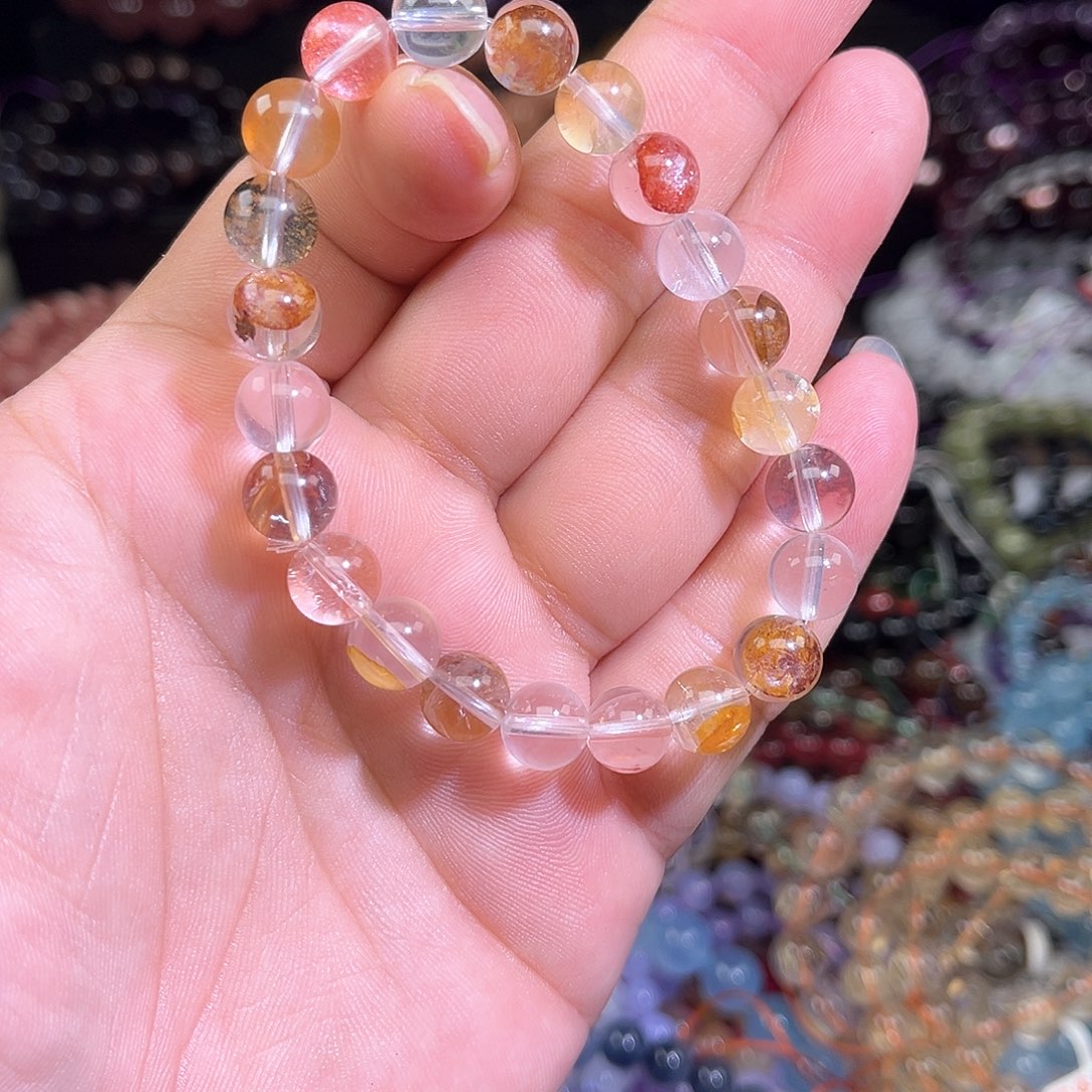 水晶手链未镶嵌天然水晶未镶嵌