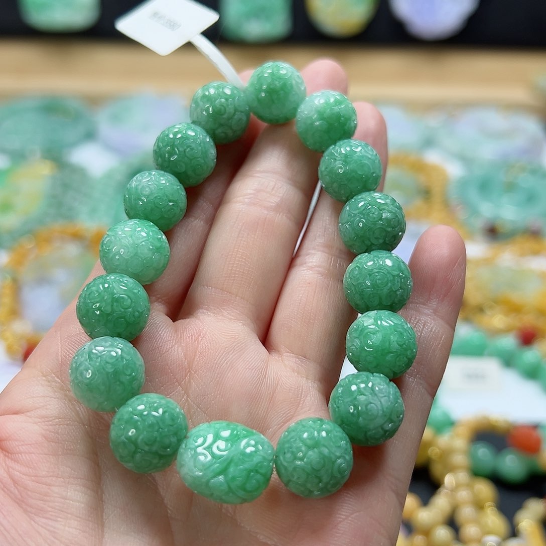 未镶嵌手链翡翠手串