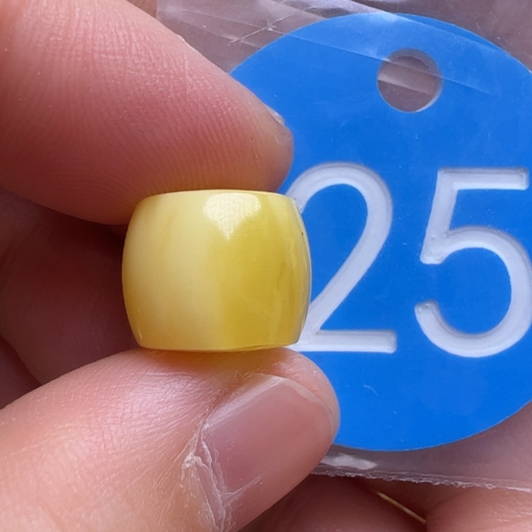 蜜蜡未镶嵌珠宝奇石12.5mm皮点