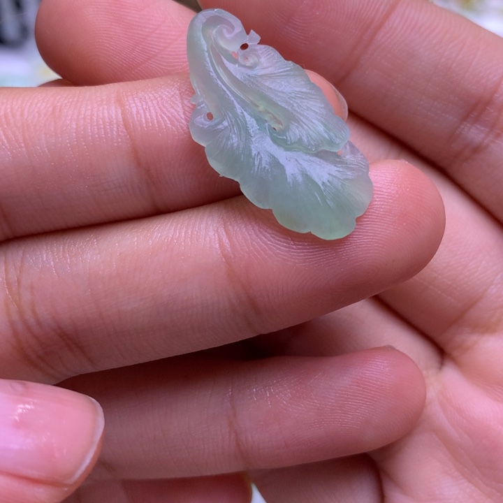 未镶嵌定制翡翠银杏叶