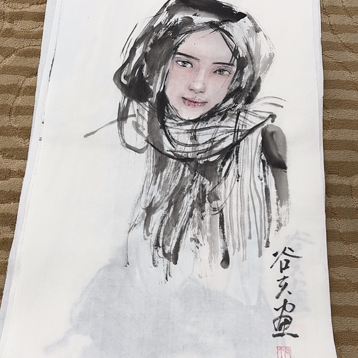 国画花鸟的翅膀和羽毛70.45