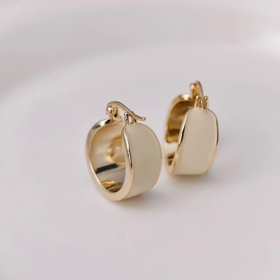 合金珐琅耳饰 2026年新年过年日韩珐琅耳环耳饰ins风复古气质简约