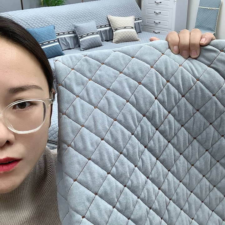 留***言雪尼尔月光灰330+330+方踏110