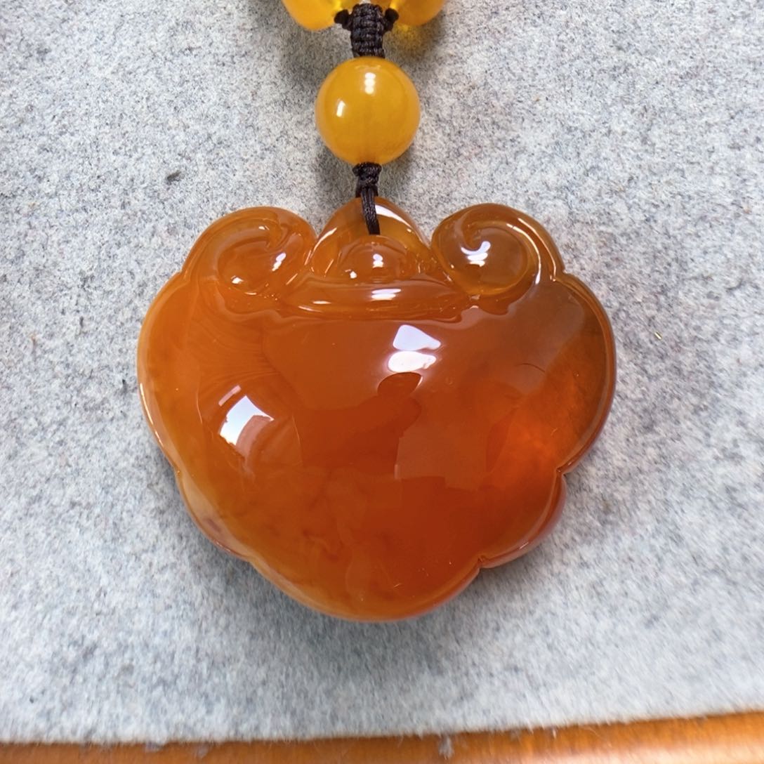 蜜蜡项链未镶嵌蜜蜡吊坠