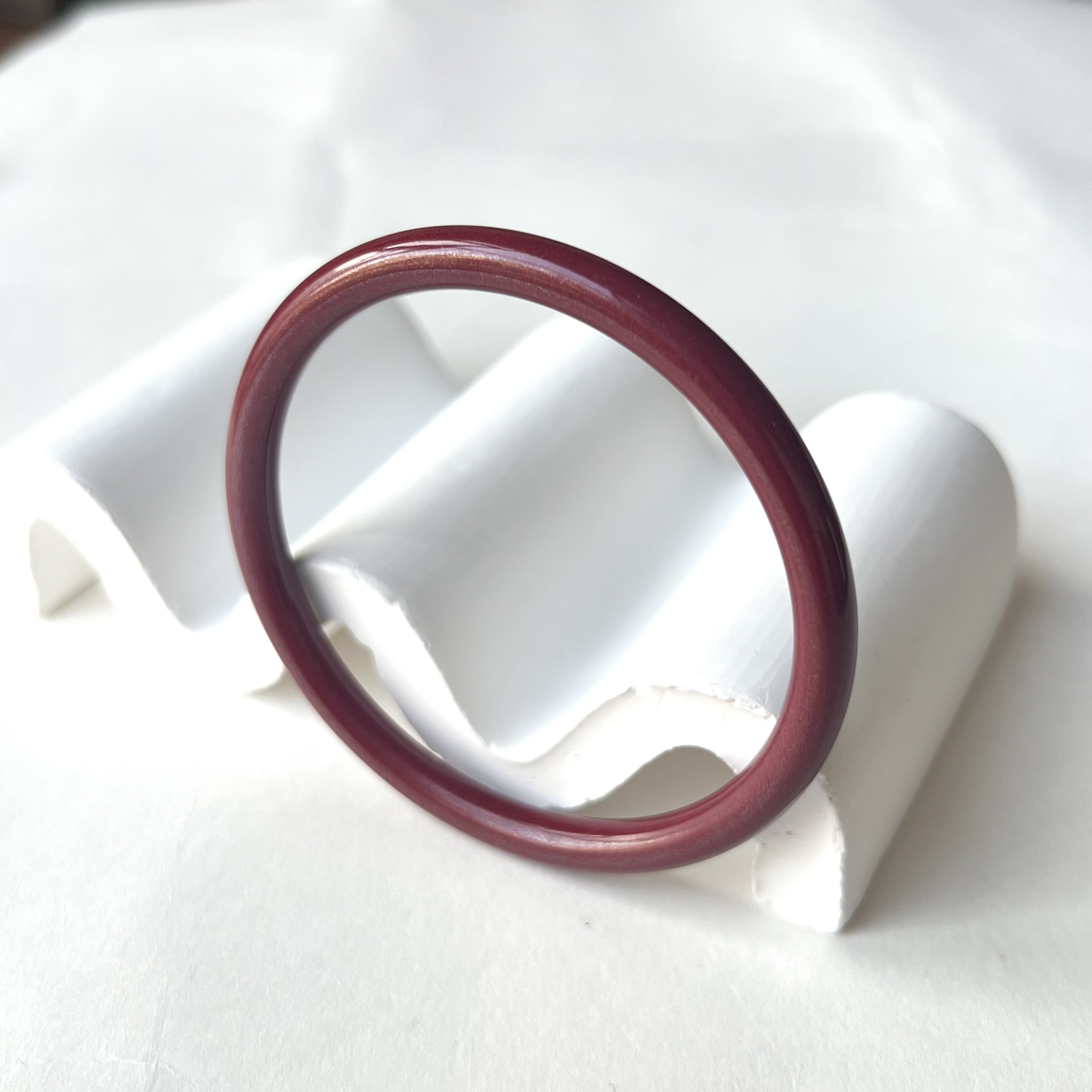 含辰砂工艺品【小宝珠宝】6 S85180-朱砂手镯-5.5mm