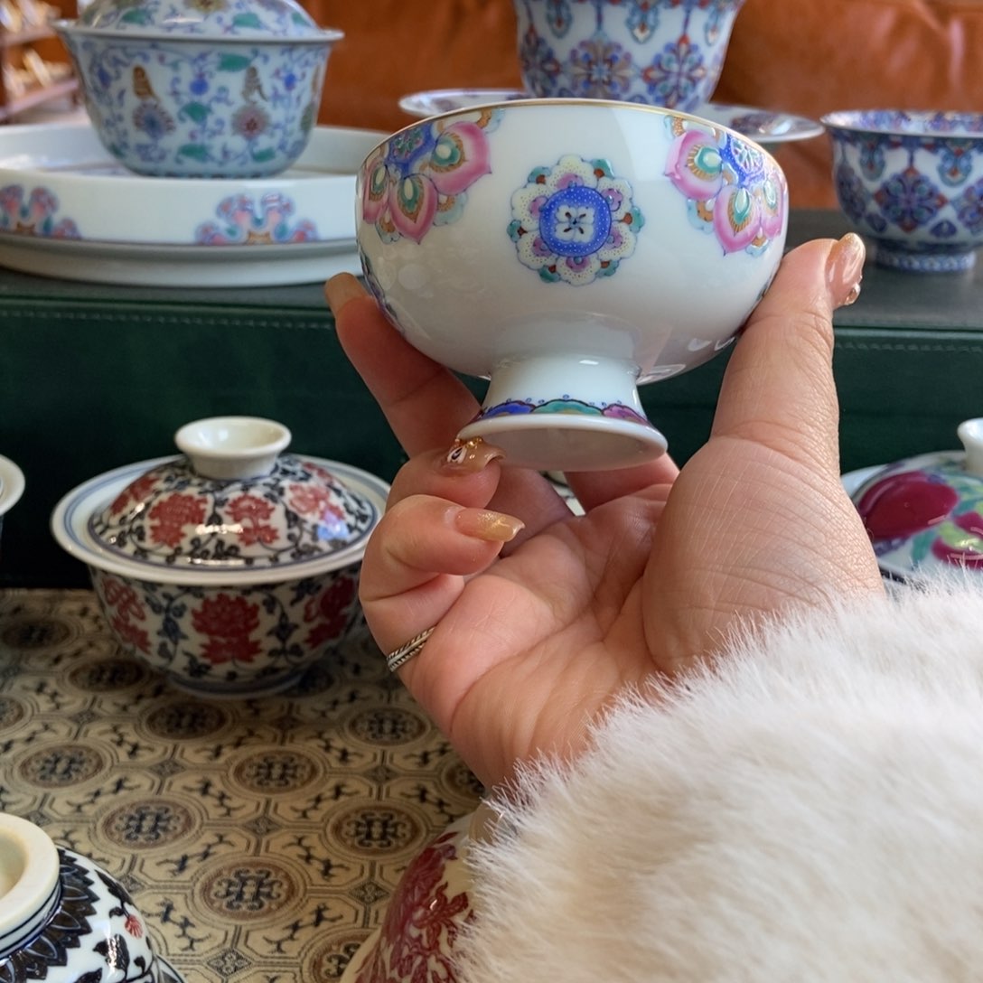 杯冉月观隐宝相高足杯王