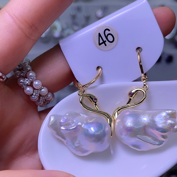 淡水珍珠颈饰合金17