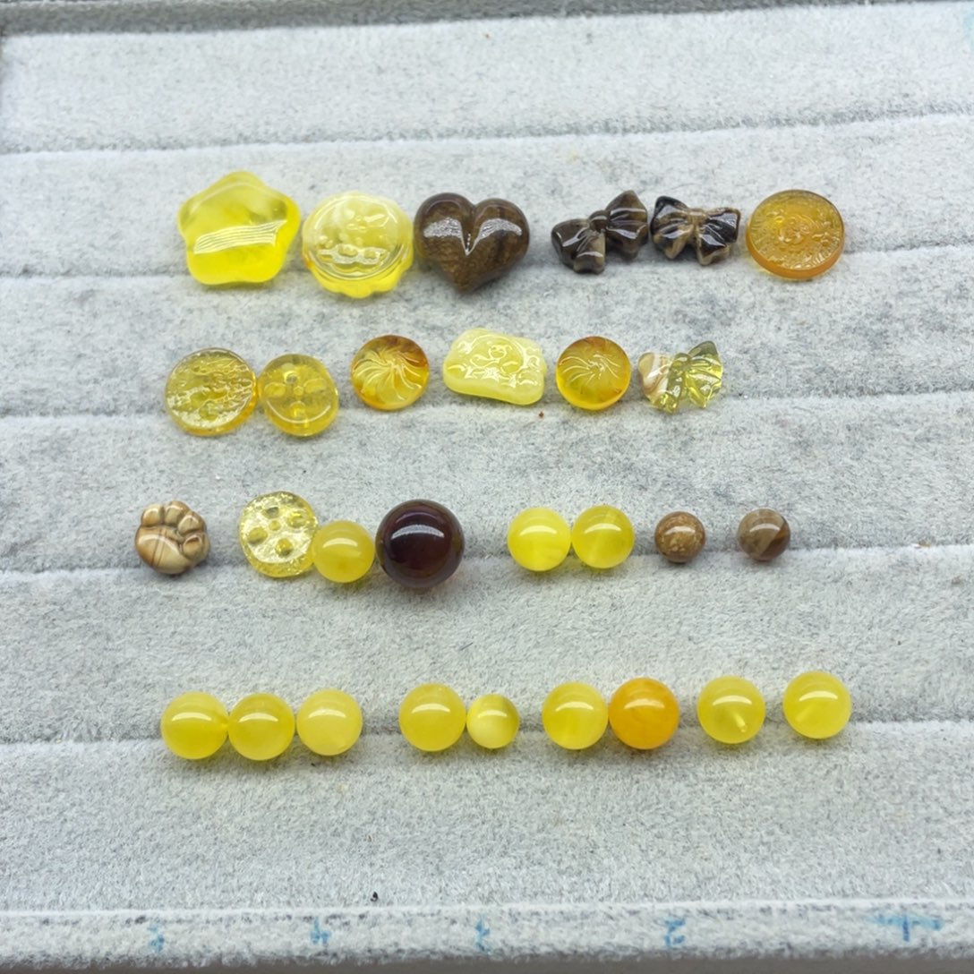 ღ***ღ琥珀未镶嵌裸石天然琥珀蜜蜡