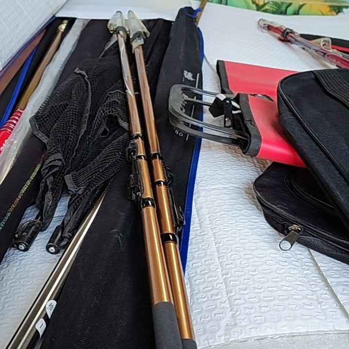 黄色两根矶钓竿2.7+3+6