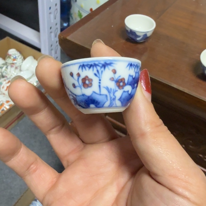 都***牛景德镇陶瓷杯子盖碗