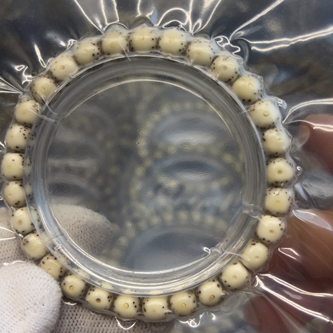 星月菩提手串骨瓷白大眼睛8✖️7