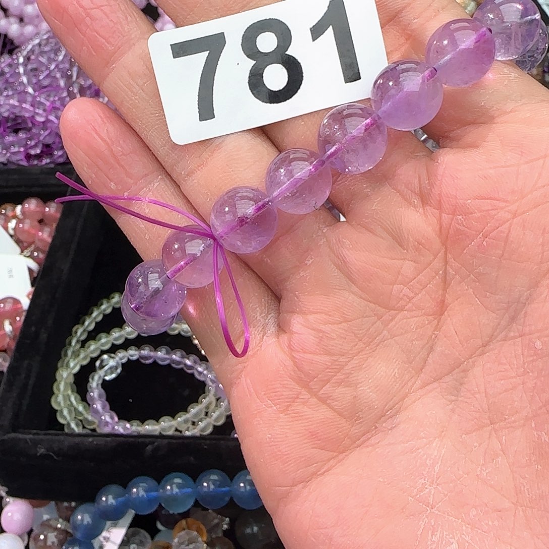 水晶手链未镶嵌@*宝781紫水晶