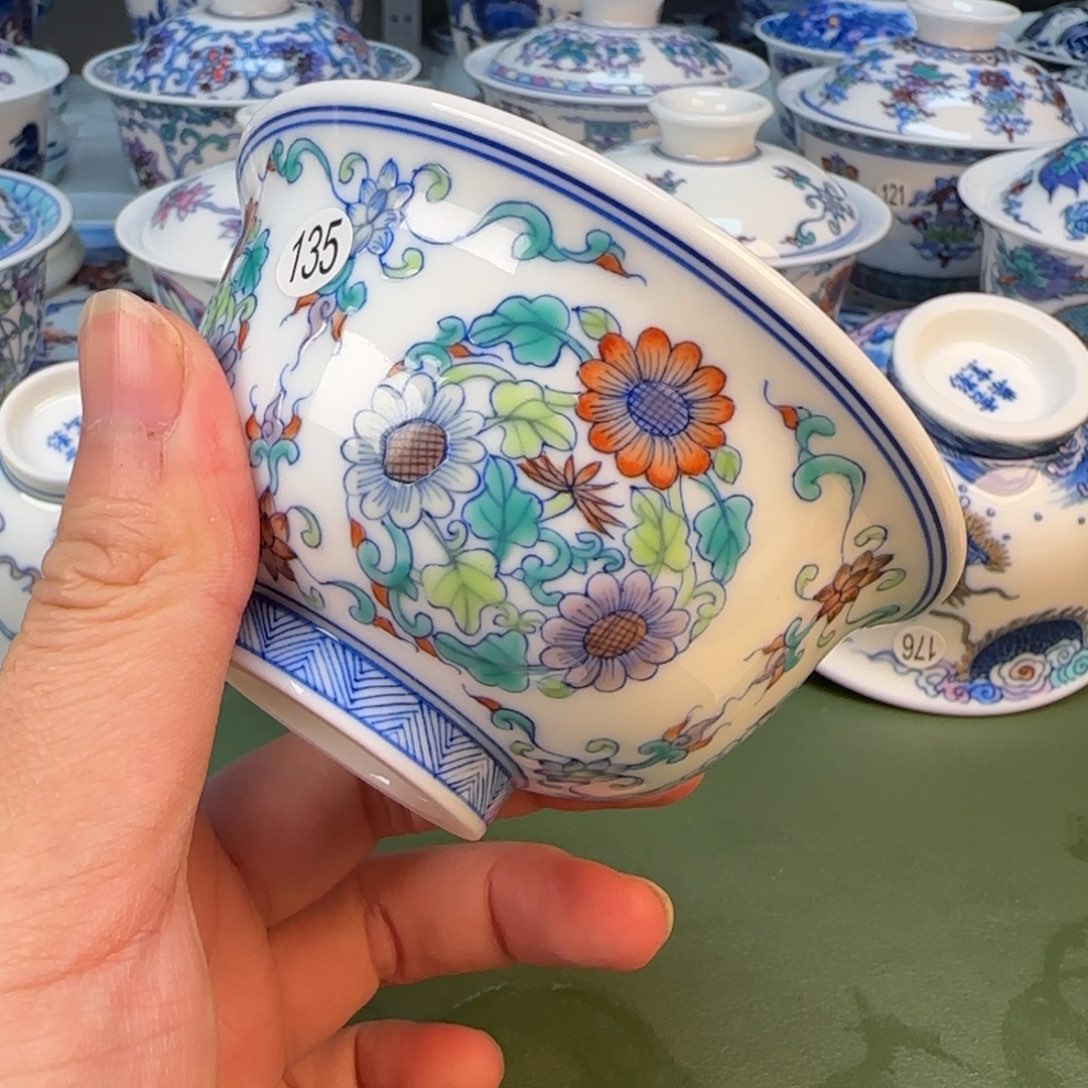 彦祖纯手工手绘茶具135