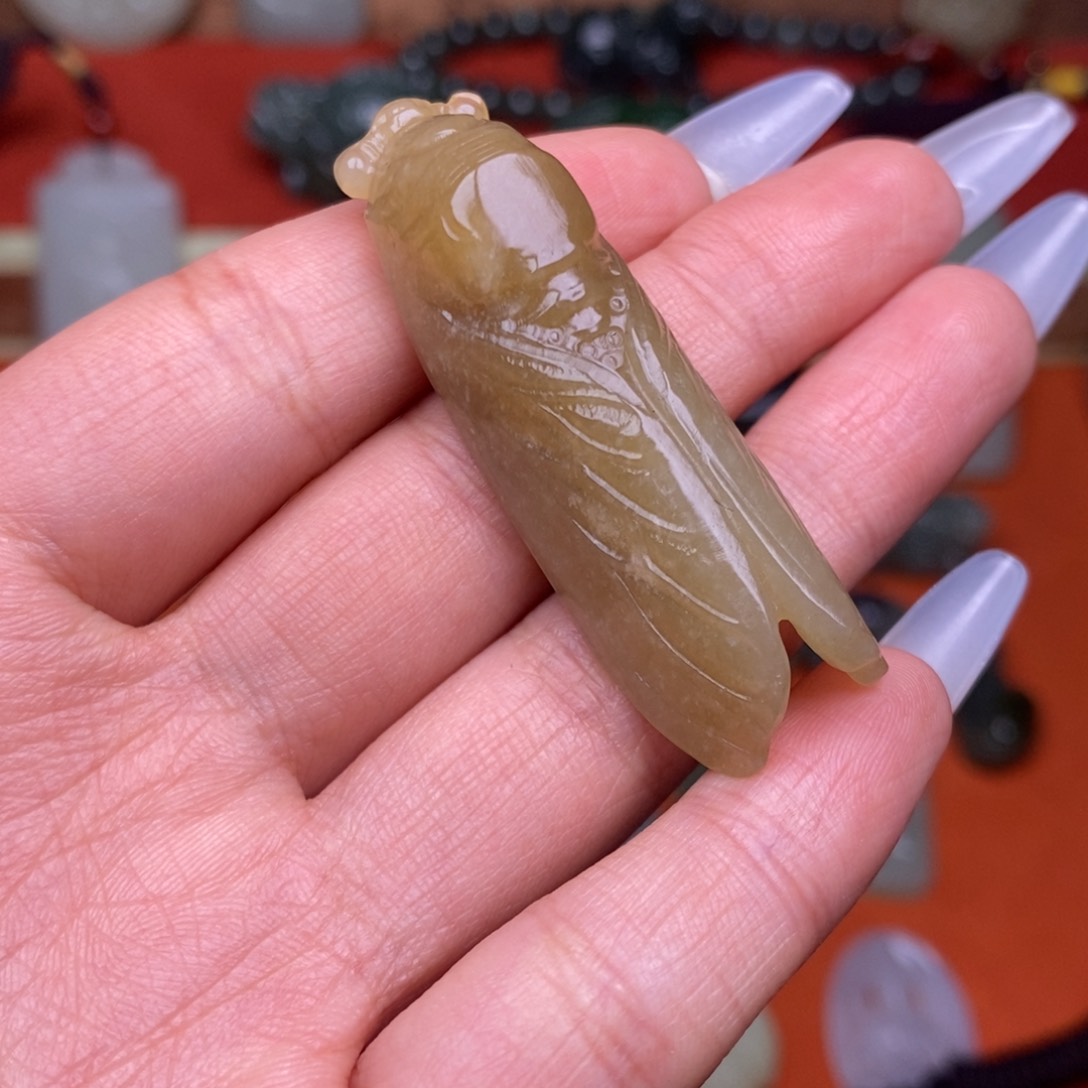 和田玉颈饰未镶嵌穿绳需备注