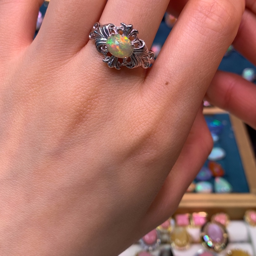 【闪购商品】欧泊戒指款式银S925镶嵌