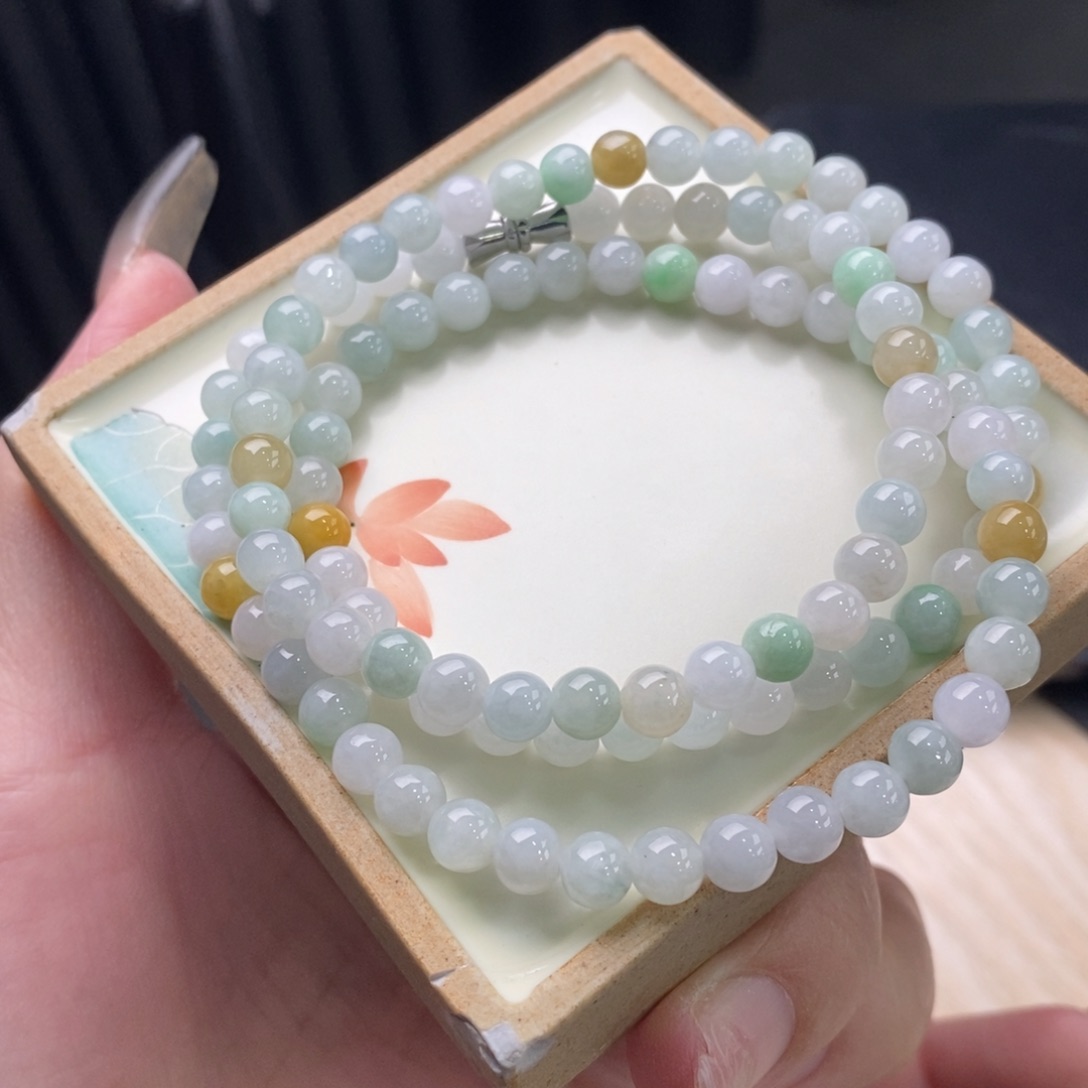 翡翠手链未镶嵌手串09