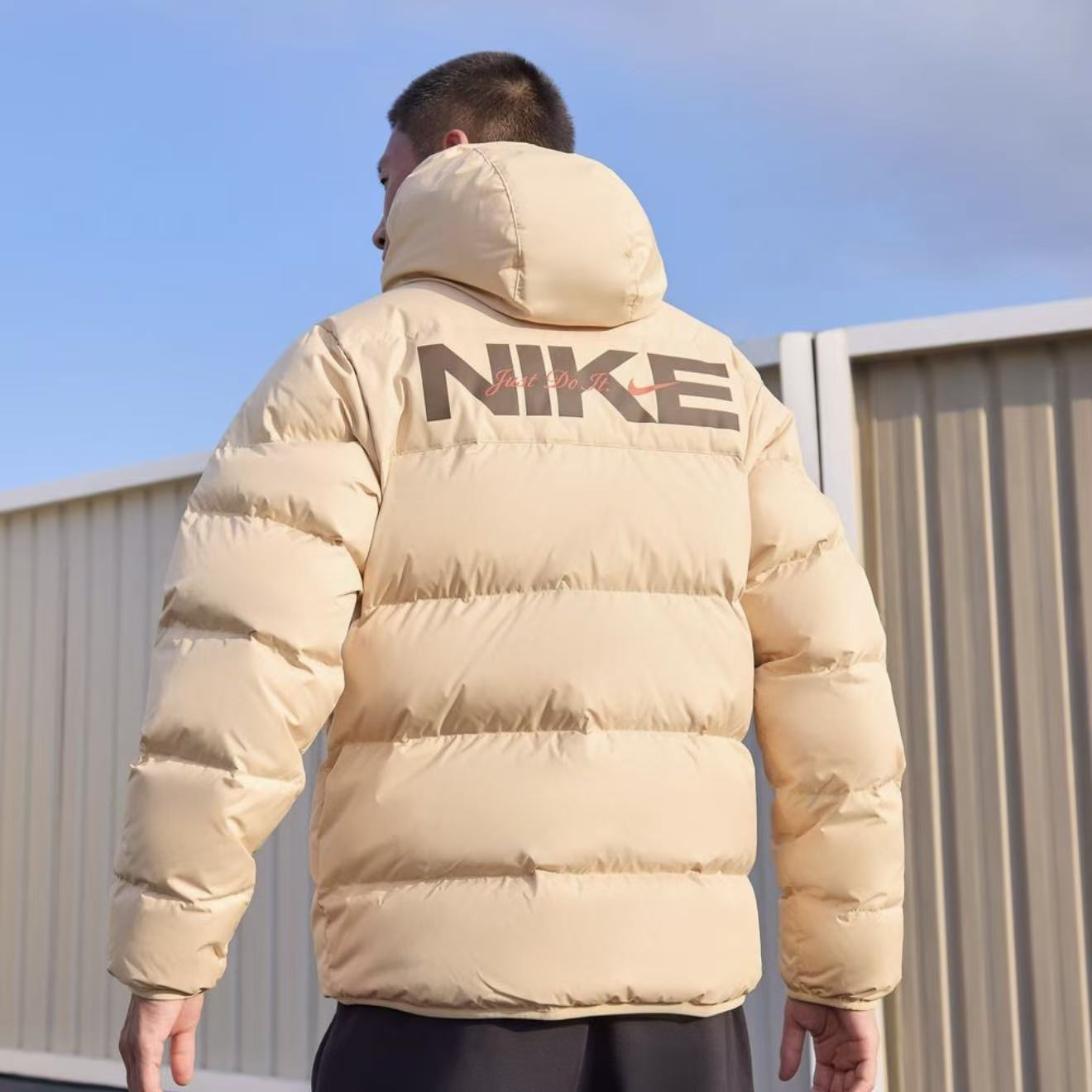 NIKE/耐克【年终狂欢季】男子潮流保暖防风连帽羽绒夹克HQ4183233