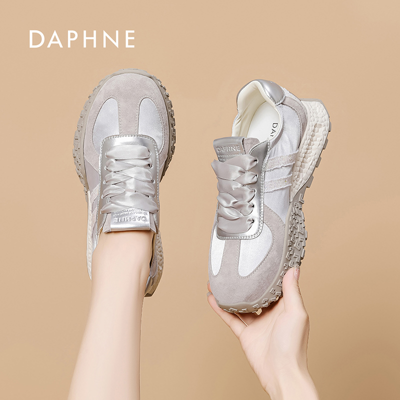 Daphne/达芙妮2025秋夏季新款德训鞋女阿甘鞋百搭休闲鞋W