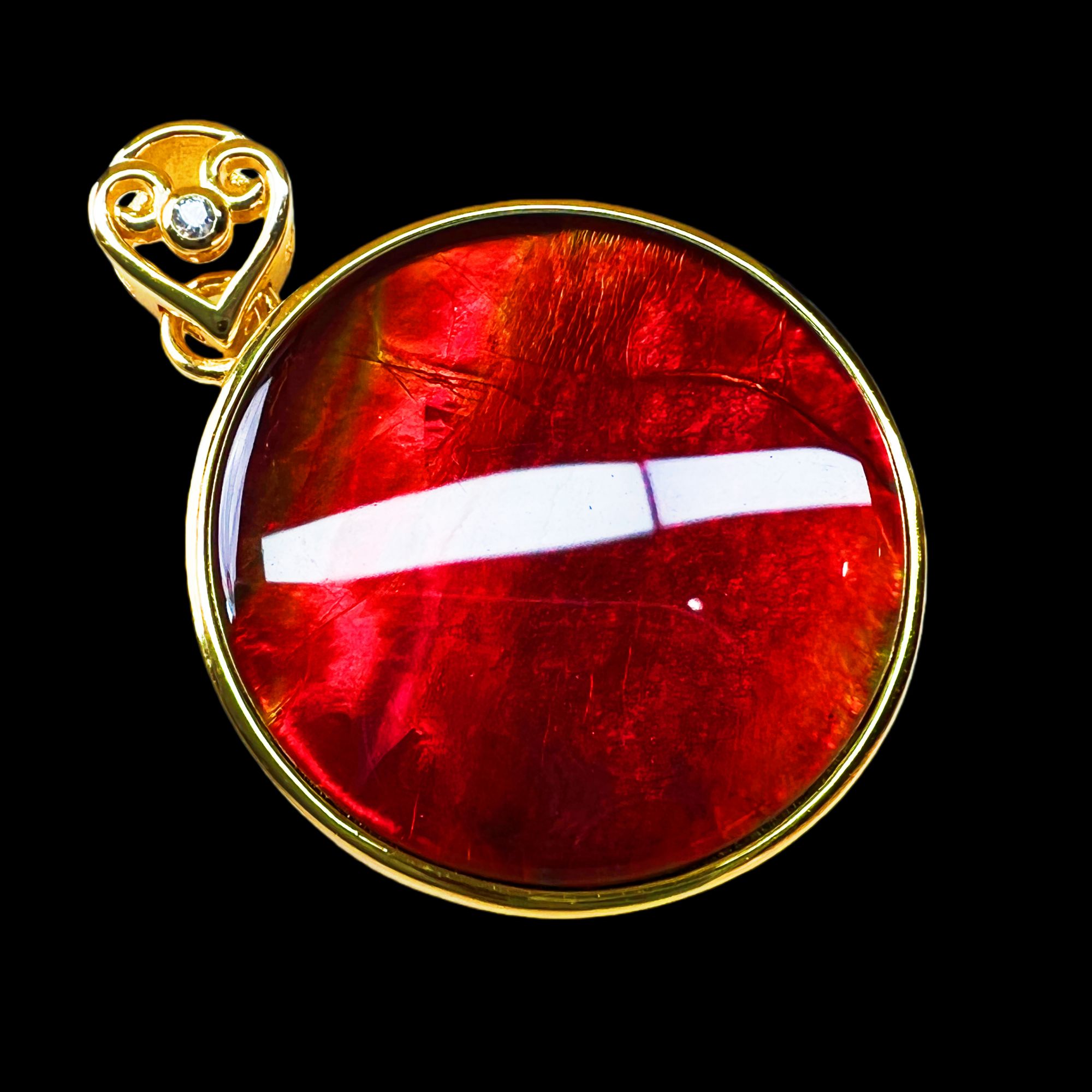 【斑彩-圆满】27.6mm  加拿大 N-43 YS-F 创意饰品 F8