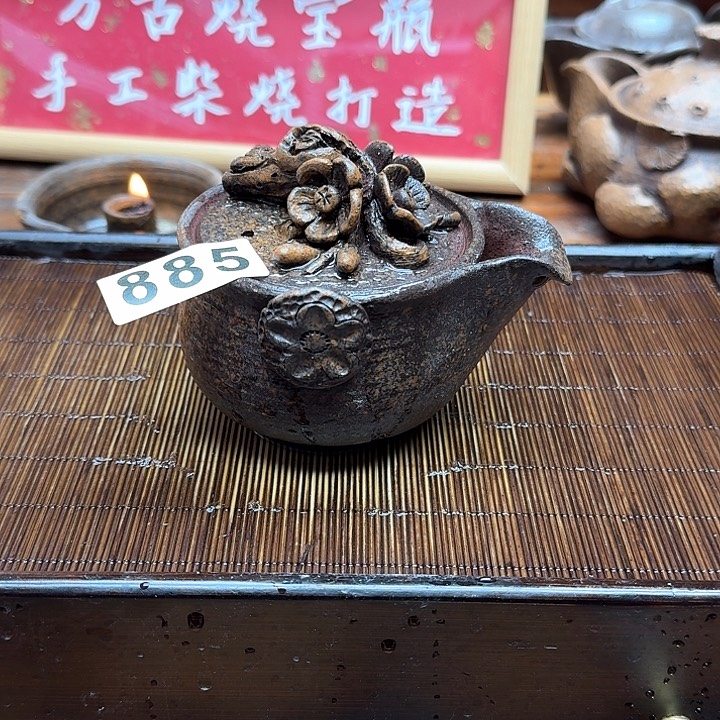 纯手工制作粗陶茶具